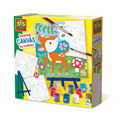Set creativ - Pictura pe numere Animale din padure (3 panze) TSG14786