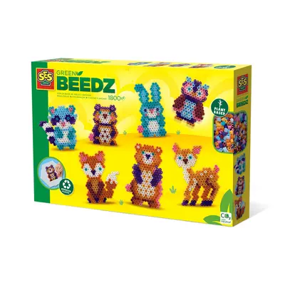 Set creativ Green Beedz &ndash; Margele de calcat Animale din padure TSG06407