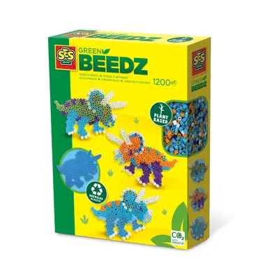 Set creativ Green Beedz &ndash; Margele de calcat Triceraptos TSG06405