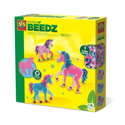 Set creativ Green Beedz &ndash; Margele de calcat Unicorn TSG06406