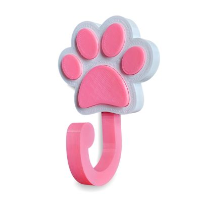 Agatatoare/cuier Paw Pink - Asc-3d-cuier-paw-pnk