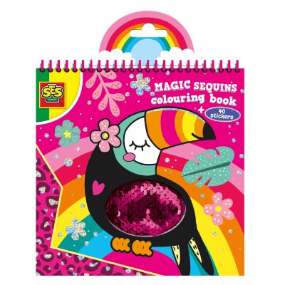 Carte de colorat cu paiete magice TSG00114