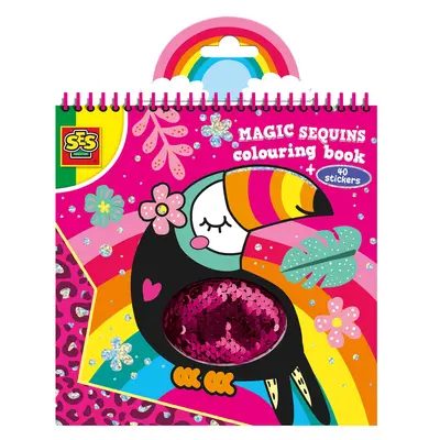 Carte de colorat cu paiete magice TSG00114