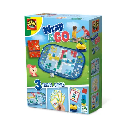 Joc de calatorie Wrap &amp; Go - Ludo - Quartet - Blocuri de viteza TSG02236