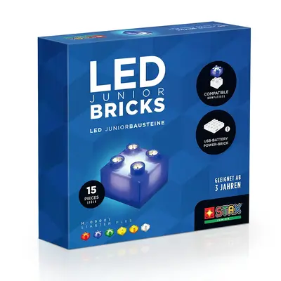 Jucarie - Seturi de constructie cu lumini Stax - Junior (15 piese) TSGM-09001