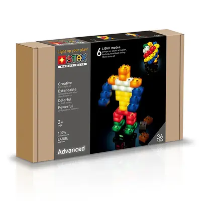 Jucarie - Seturi de constructie cu lumini Stax - Light (36 piese) TSGM-05001