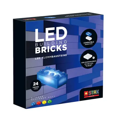Jucarie - Seturi de constructie cu lumini Stax (24 piese) TSGS-12025