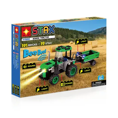 Jucarie - Seturi de constructie cu lumini si sunete Stax - Tractor TSG30822