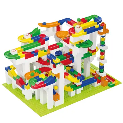 Jucarie Marble Run mega cutie de constructie Hubelino (585 piese) TSG420633