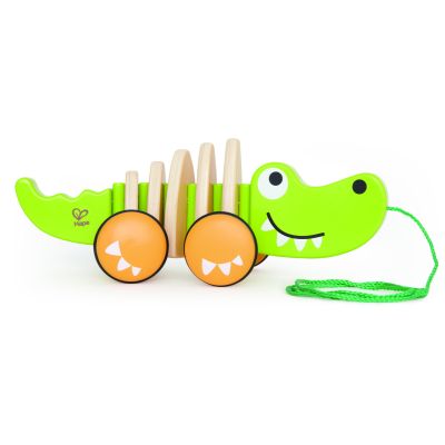 Jucarie din lemn - Crocodil de tras TSGE0348A