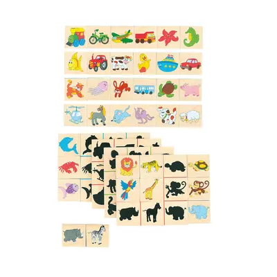 Jucarie din lemn - Potriviti umbrele TSG93025