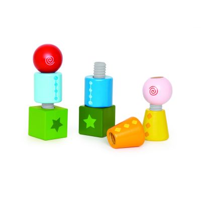 Jucarie din lemn - Set constructie prin insurubare TSGE0416A