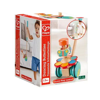 Jucarie din lemn de impins - Fluturi dansatori TSGE0341B