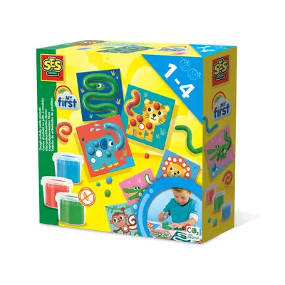My first - Set creativ cu plastilina si cartonase cu animale TSG14435