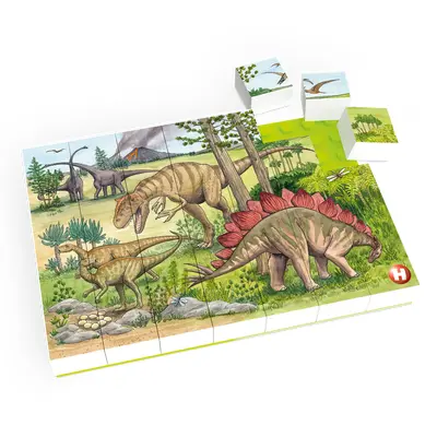 Puzzle (35 piese) pentru copii Hubelino cu Lumea dinozaurilor TSG410191