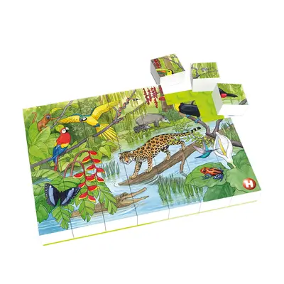 Puzzle Hubelino pentru copii cu Animale exotice  (35 piese) TSG410177