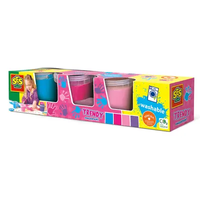 Set acuarele pentru degete 4 x 145 ml (girly) TSG00304