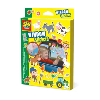 Set creativ - Autocolante pentru fereastra, Ferma TSG14271