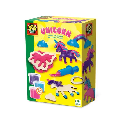 Set creativ - Creeaza unicorni neon cu sclipici din plastilina TSG00410