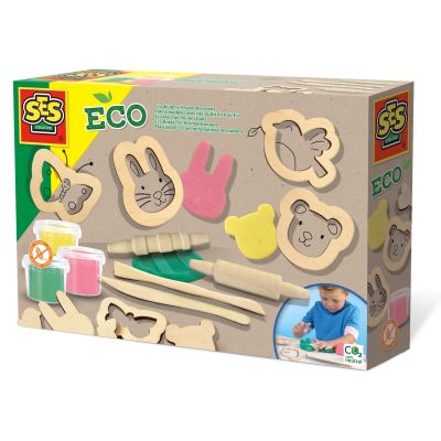 Set creativ - Plastilina eco cu unelte de lemn TSG24917