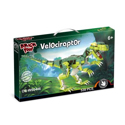 Dinozaur de jucarie - Set constructie - Velociraptor (539 piese) TSGOB-WS0446