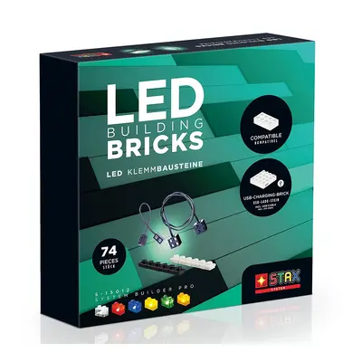 Jucarie - Seturi de constructie cu lumini Stax - Extensie (74 piese) TSGS-15012