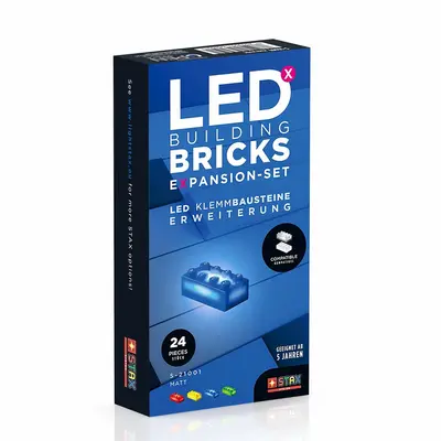 Jucarie - Seturi de constructie cu lumini Stax - Extensie culori mate ( 24 piese) TSGS-21001