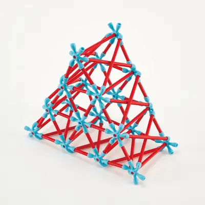 Jucarie din bambus Flexistix - Constructor creativ (133 piese) TSGE5565A