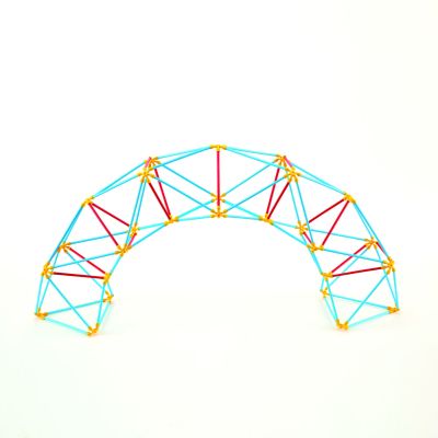 Jucarie din bambus Flexistix - Cupola Geodezica (177 piese) TSGE5564A