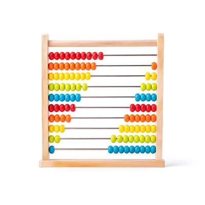 Jucarie din lemn - Abac cu bile colorate TSG90401