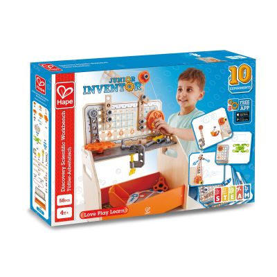 Jucarie din lemn - Banc de lucru stiintific (58 piese) TSGE3028A