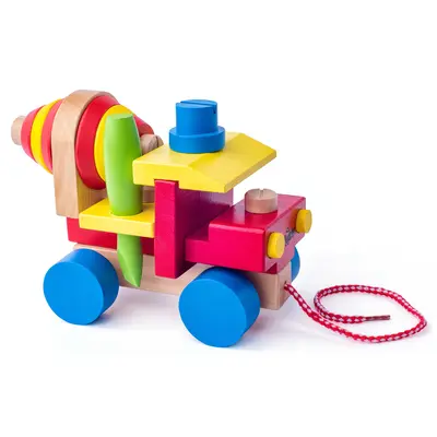 Jucarie din lemn - Betoniera de asamblat TSG90102