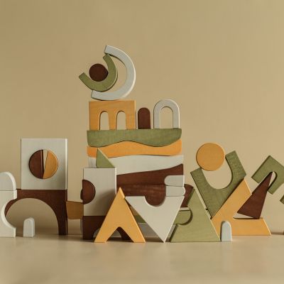 Jucarie din lemn - Blocuri puzzle TSGPG37