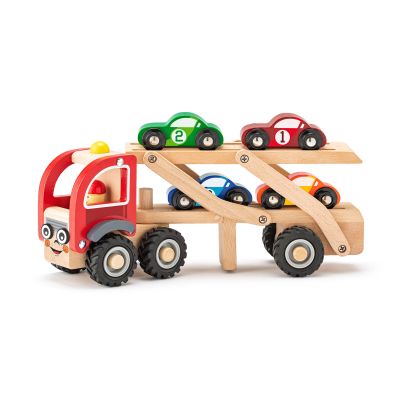 Jucarie din lemn - Camion cu masini de curse TSG90790