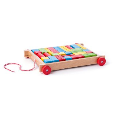 Jucarie din lemn - Carucior cu cuburi TSG90007