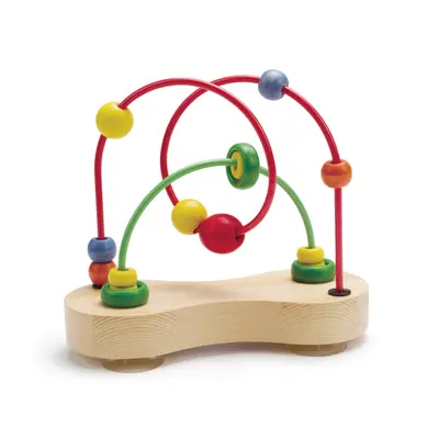 Jucarie din lemn - Centru de activitati, labirint cu bucla dubla TSGE1801B