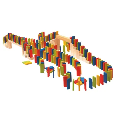 Jucarie din lemn - Domino raliu (200 piese) TSG90653