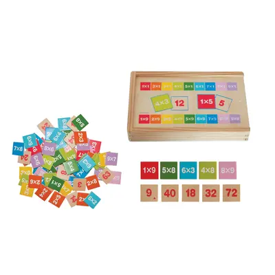 Jucarie din lemn - Invatam matematica, inmultire si impartire TSG91161