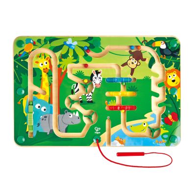 Jucarie din lemn - Labirint magnetic Jungla TSGE1714A