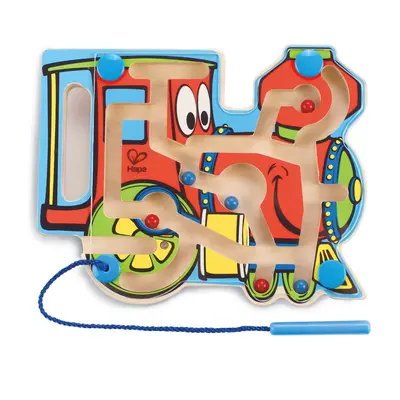Jucarie din lemn - Labirint magnetic locomotiva TSGE1701B