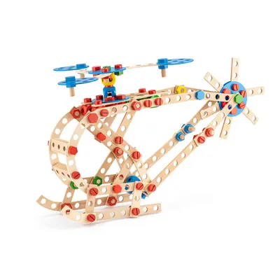 Jucarie din lemn - Set constructie inginer (340 piese) TSG90893