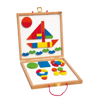 Jucarie din lemn - Tabla magnetica cu forme geometrice TSG91123
