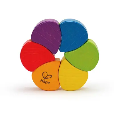 Jucarie din lemn - Zdranganitoare curcubeu TSGE0014A