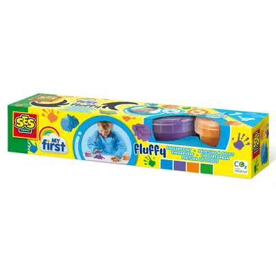 My first - Set acuarele pufoase pentru degete 4 x 120 ml TSG14441