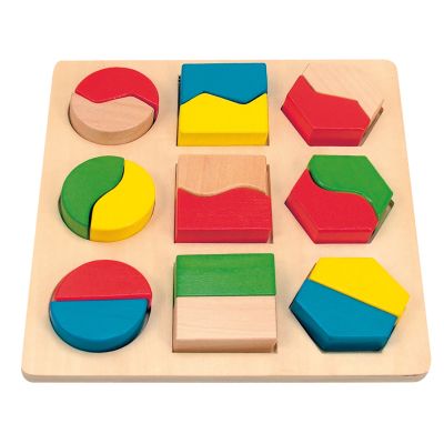 Puzzle din lemn - Forme si culori TSG90005