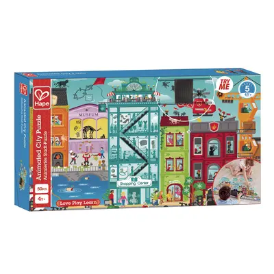 Puzzle pentru copii de podea orasul animat (49 piese) TSGE1629A