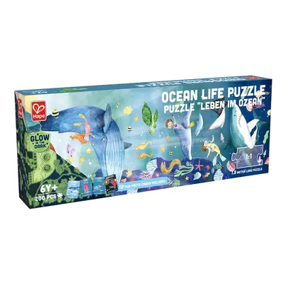Puzzle pentru copii viata acvatica fotoluminescent (200 piese, 1.5m) TSGE1634A