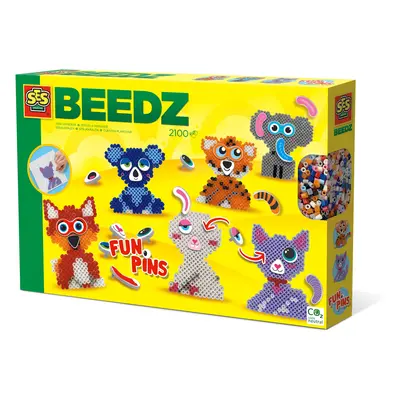 Set creativ Beedz - Margele de calcat Funpins animale TSG06308