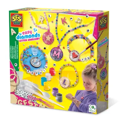 Set creativ copii - Bijuterii cu margele si litere TSG14703