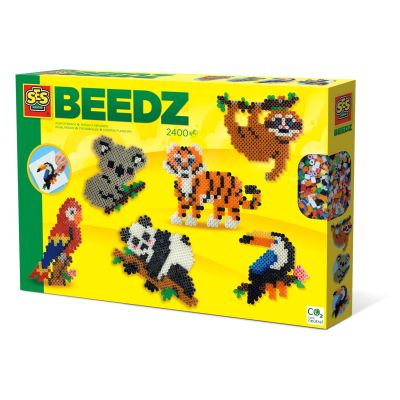 Set creativ copii - Margele de calcat cu Animale din Jungla Beedz TSG06303